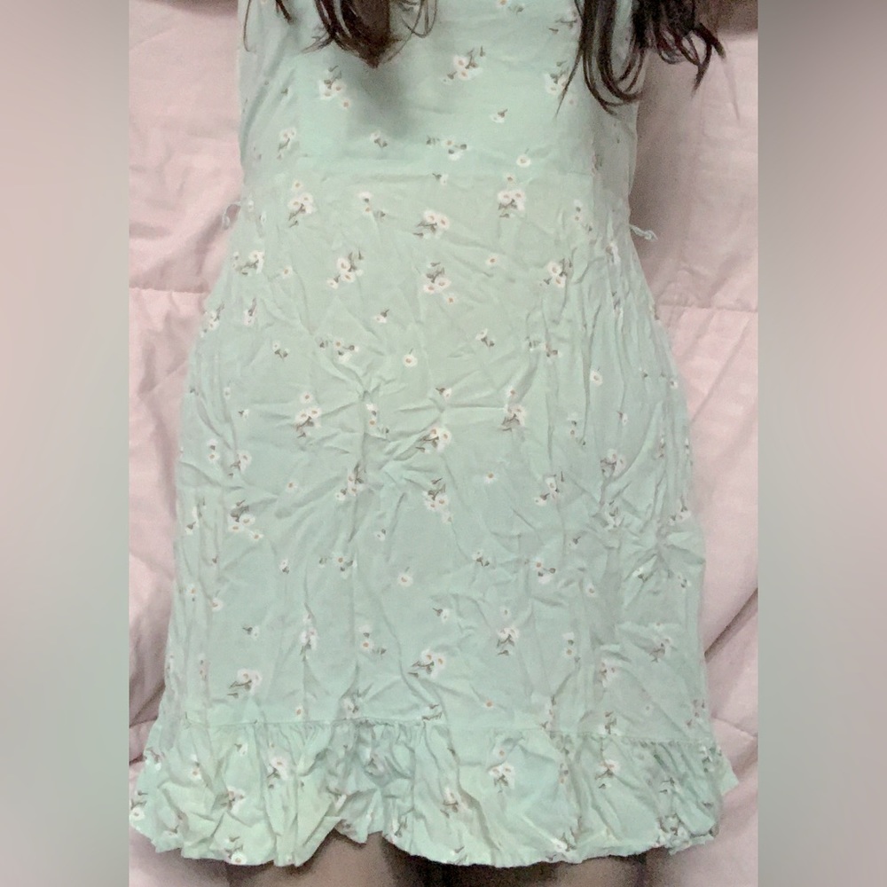 Hollister Daisy Summer Dress in Mint Color
